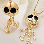 Gold Colour Halloween Ghost Skeleton Nightmare Necklace - 25/1