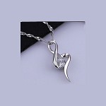 Platinum Plated Charm Necklace - 24/5