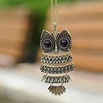 Art Deco Owl Necklace - 25/4