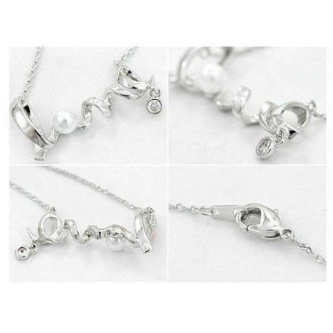 Silver Coloured Love Necklace - 25/6